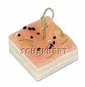 Lachs-Canape 4 x 4 cm